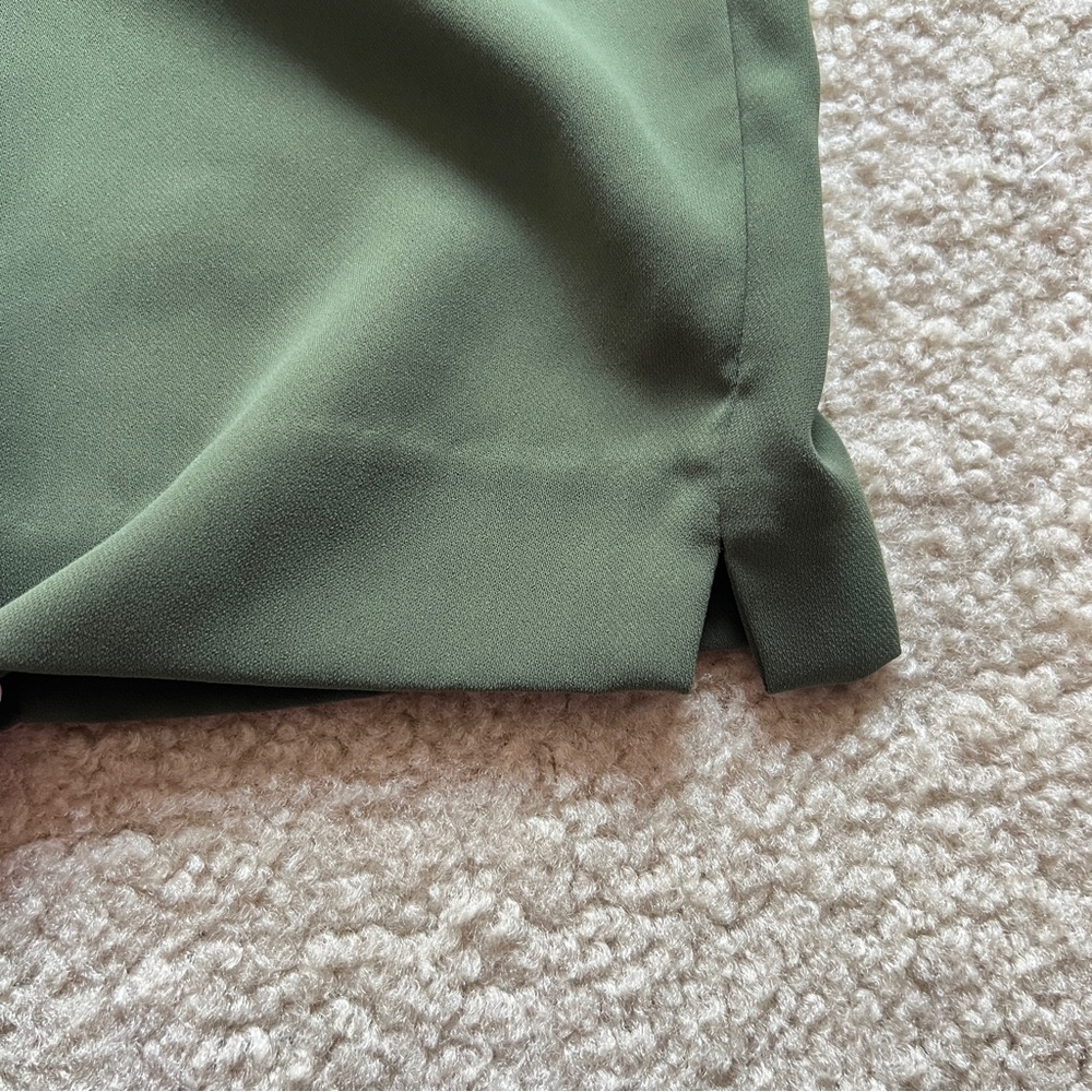 J.Crew Jamie Tapered Leg Elastic Waist Pants Women’s Size 14 Olive Green - Picture 9 of 16